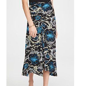 A.L.C. Silk Mabelle A-line Printed Skirt